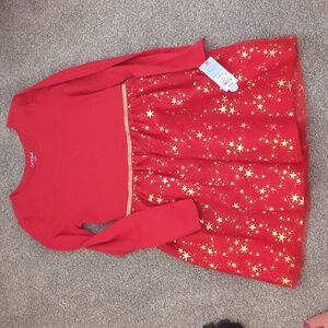 Cat and Jack holiday dress size 10/12 NWT
